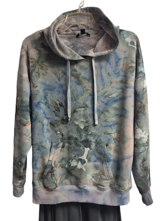 Ice Dye Rayon hoodie raven